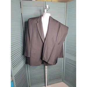 Hart Schaffner & Marx 2 Button Pant Suit ~  Sz 46R ~ 39W 28L ~ Gray